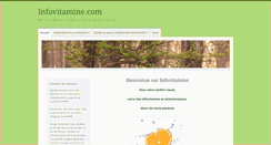 Desktop Screenshot of infovitamine.com