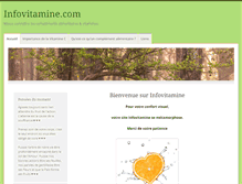 Tablet Screenshot of infovitamine.com